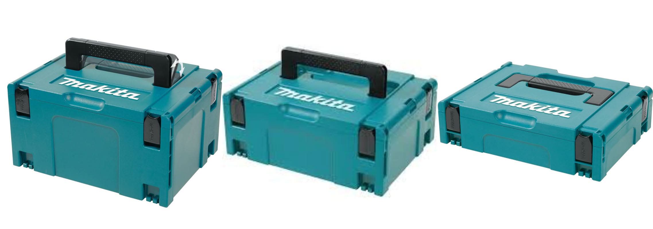 Makita Interlocking Modular Tool Case Combo Kit - Small, Medium, Large