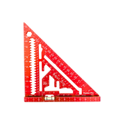 SquiJig Fusion Pro 7.5-in. Rafter Square w/ Level Heel, Red with Red Heel on a white background