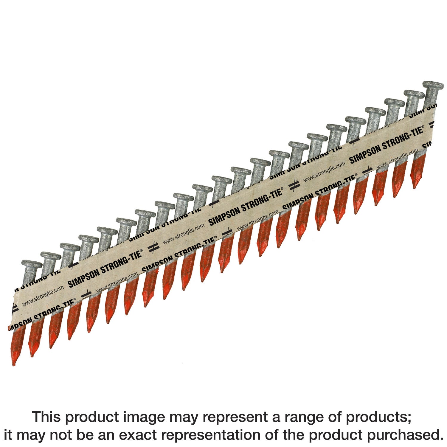 Simpson Strong-Tie 8DHDGPT2500 Strong-Drive 33° SCN SMOOTH-SHANK CONNECTOR Nail,  2-1/2-in. x .131-in. HDG, 2500-Pack