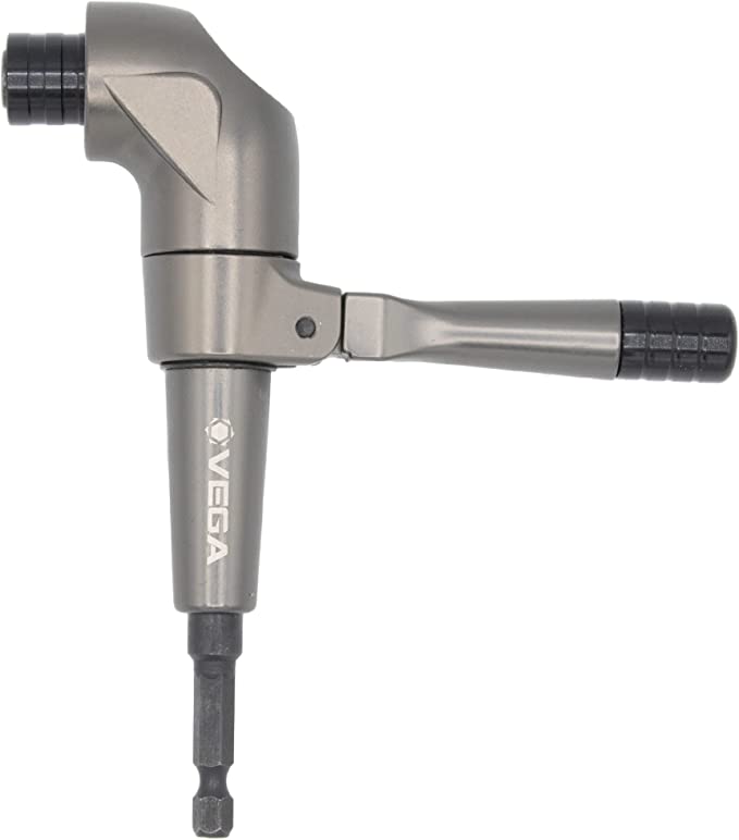 Vega Right Angle Drill Adapter with 100pc Master Driver Bit Set