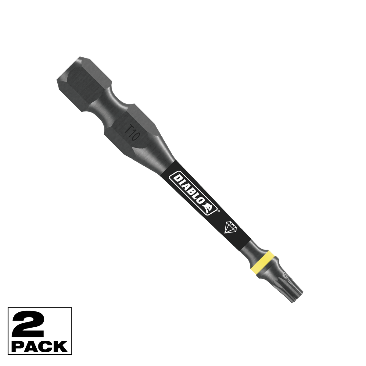 Diablo Demon 2-in. T10 Torx Drive Bit (2-Pack) - DSDT102P2
