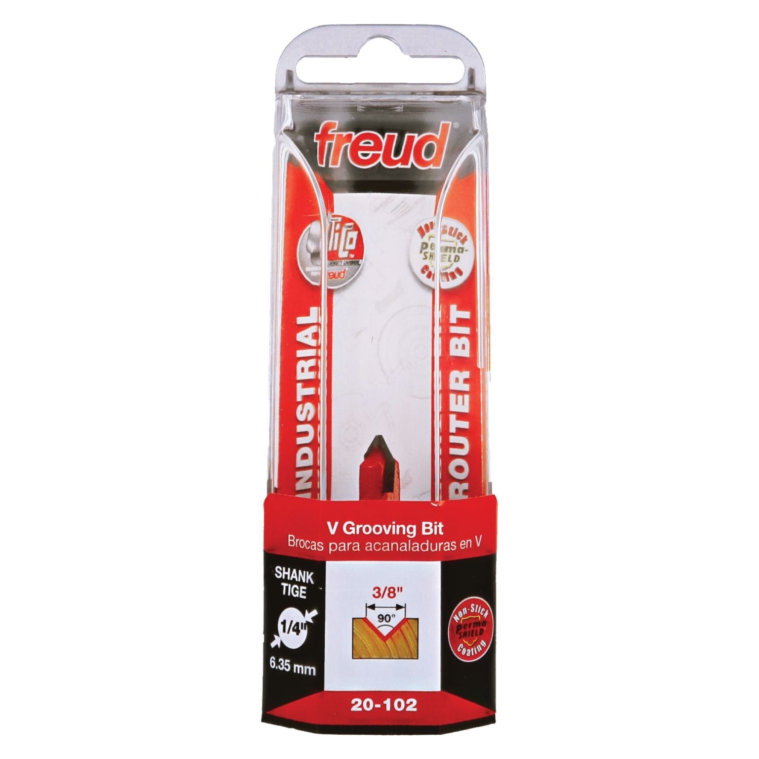 Freud 20-102 3/8-Inch V Grooving Router Bit