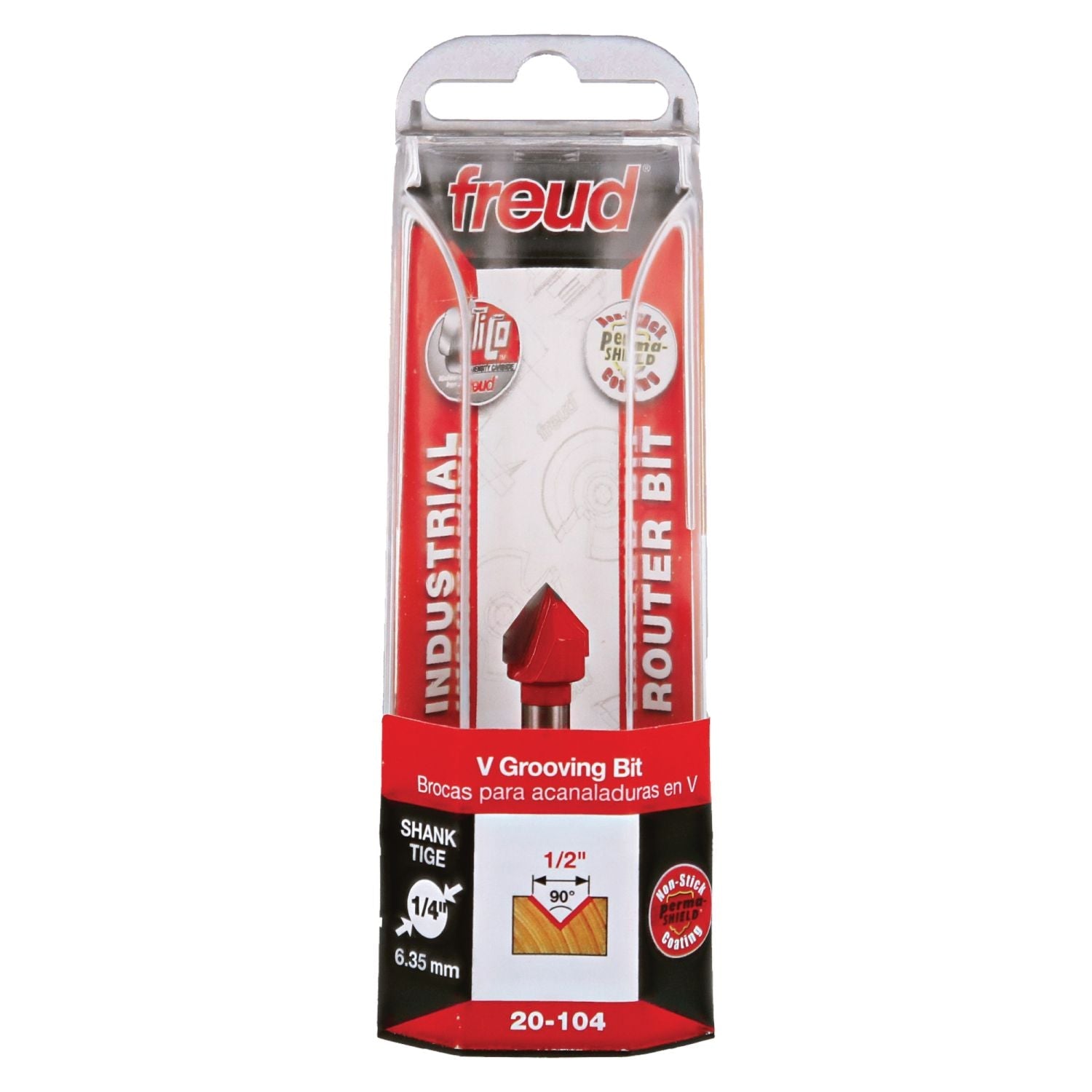 Freud 20-104 1/2-Inch V Grooving Router Bit