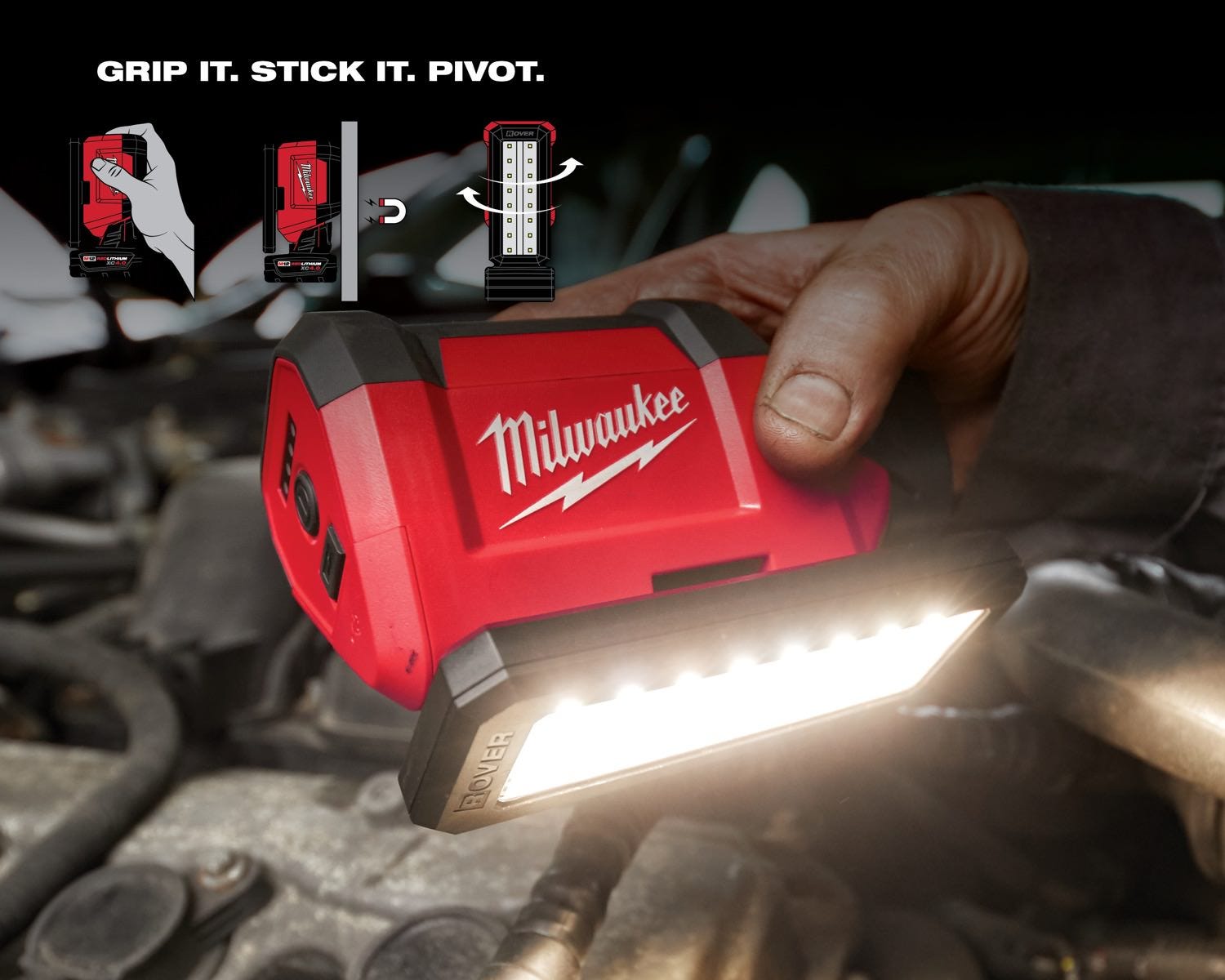 Milwaukee 2367-20 M12 ROVER 700-Lumen Flood Light with USB Charging and 2.0Ah Battery