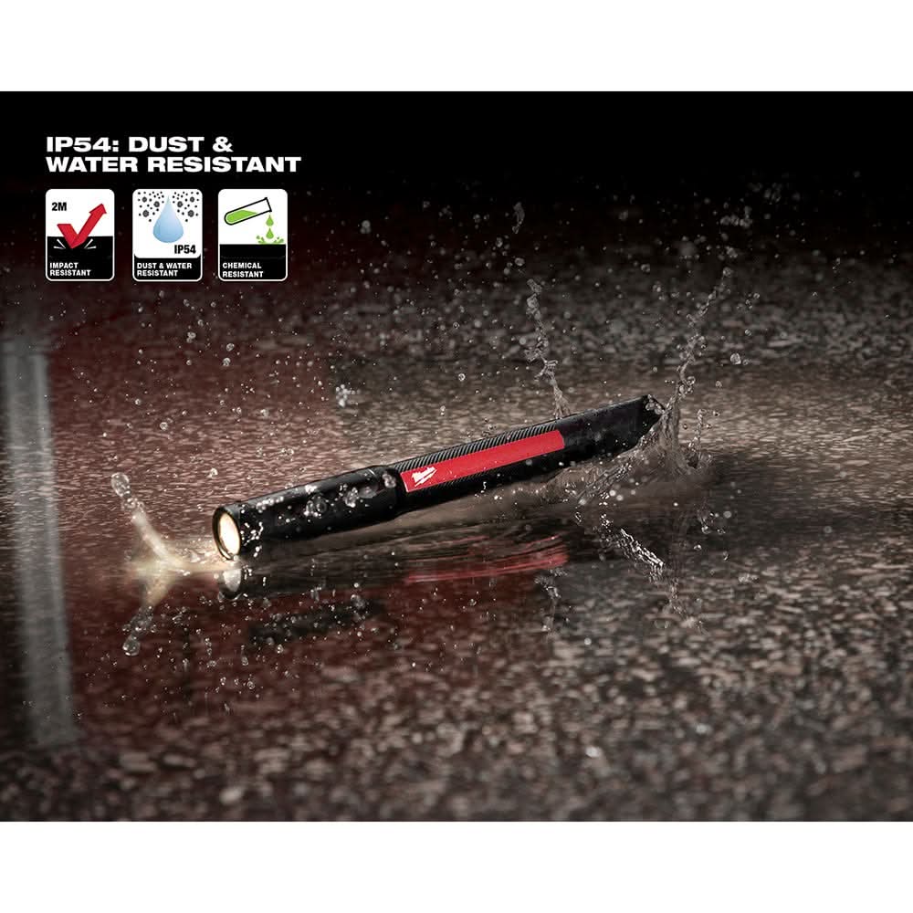 milwaukee 2010r flashlight Milwaukee 2010R Rechargeable 250L Penlight w/ Laser