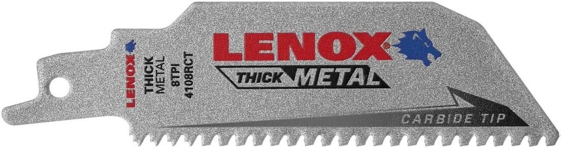 Lenox 2014214 Lenox Lazer CT 8-TPI 4-in. Reciprocating Saw Blades, 5-Pack