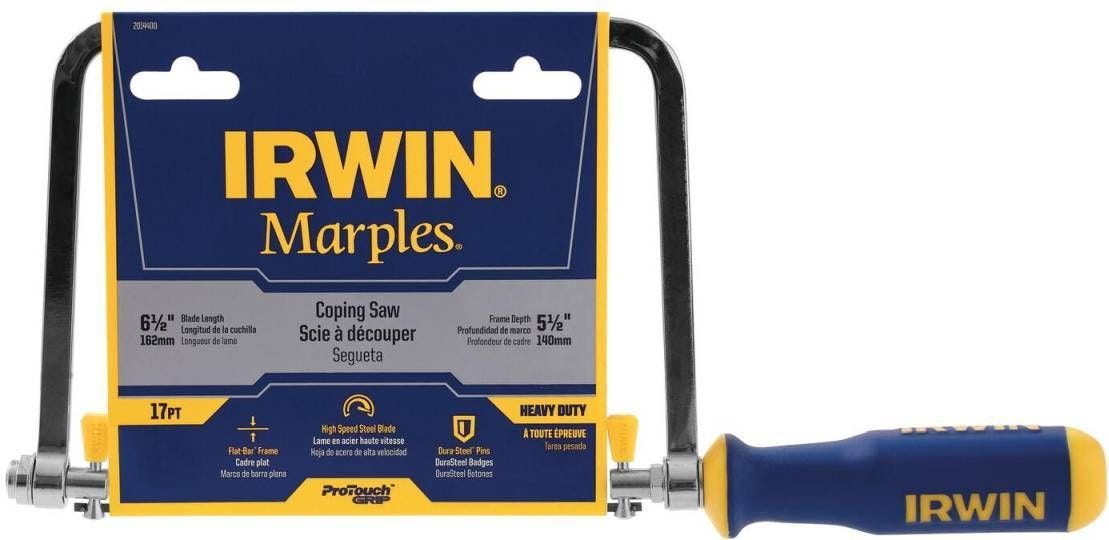 Irwin 2014400 ProTouch Coping Saw 6-1/2-in.