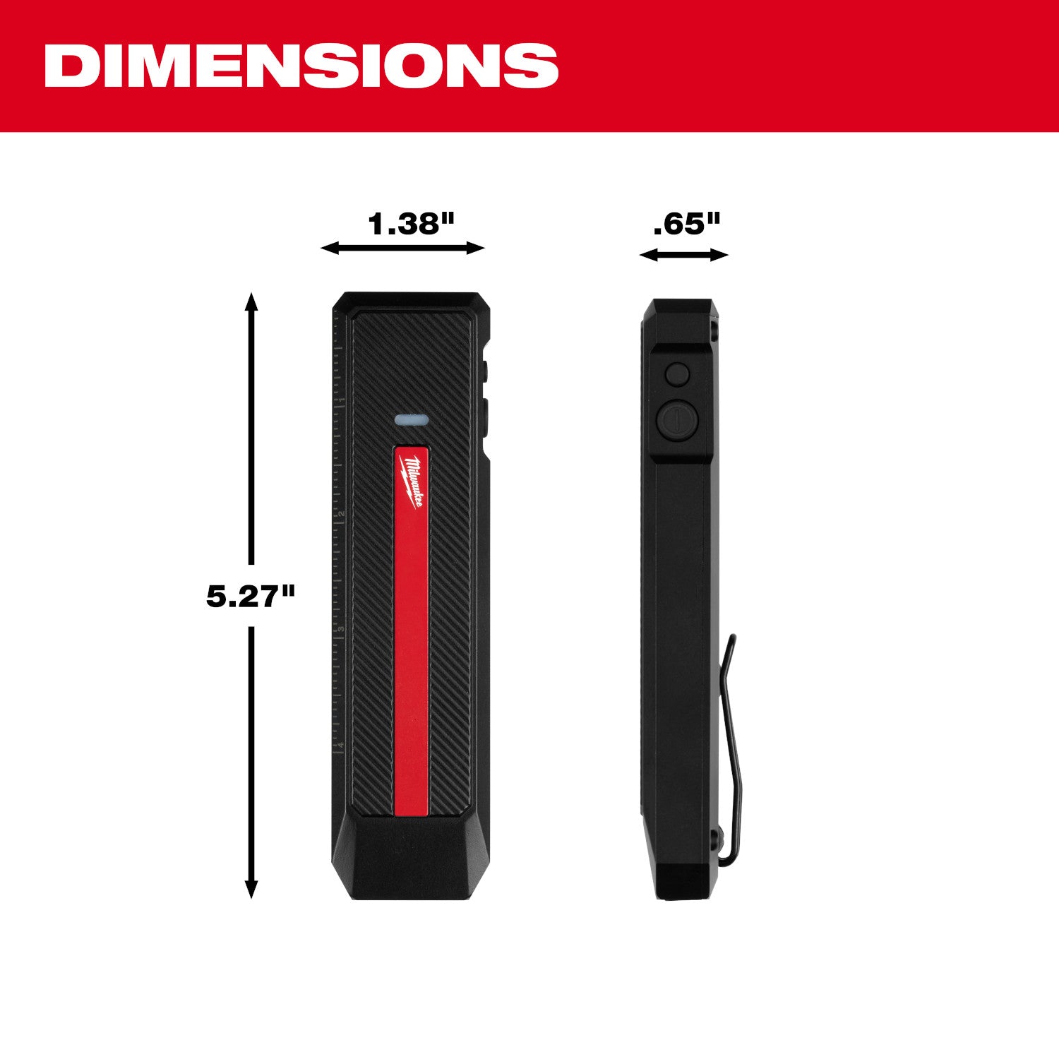 milwaukee flashlight blinking green Milwaukee Rechargeable Flat Flashlight with Green Laser