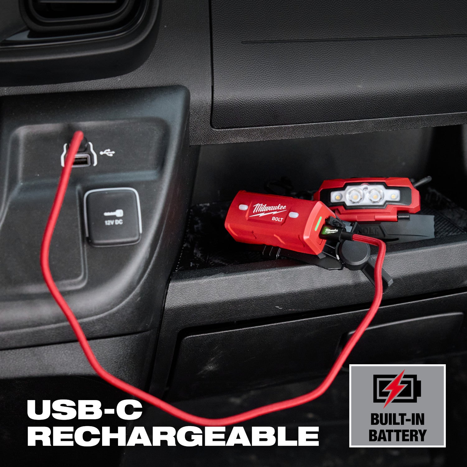 Milwaukee 2018R MILWAUKEE BOLT Rechargeable Low-Profile Headlamp