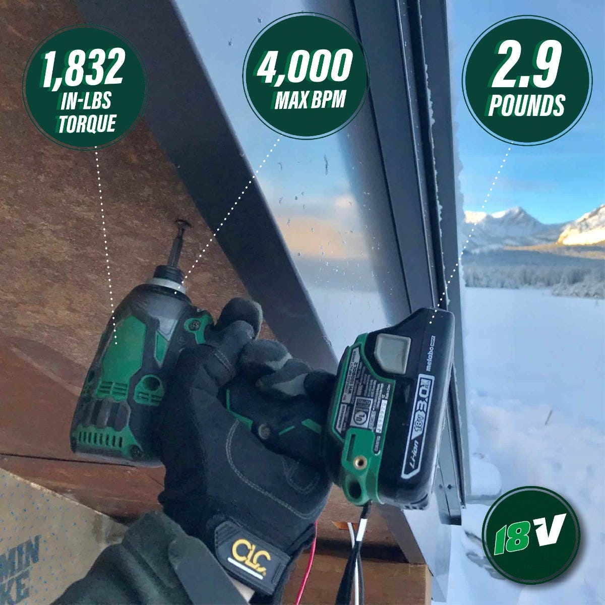 Metabo HPT WH18DBDL2Q4M 18V Brushless Impact Driver