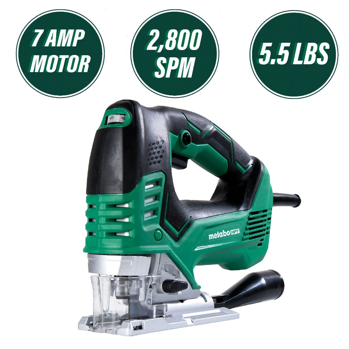 Metabo HPT CJ160VM 6-1/4" Jigsaw Top Handle-variable Speed
