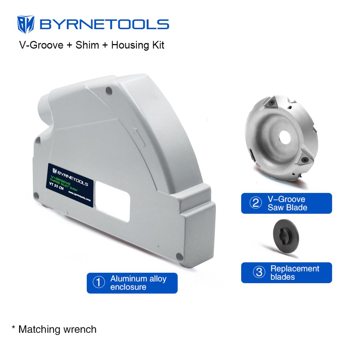 Byrne V-Groove Blade Set Pro for Festool