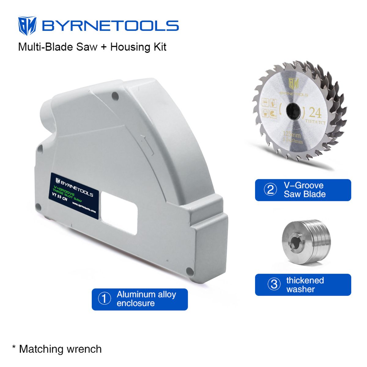 Byrne Multi Slot Blade Set Pro for Festool