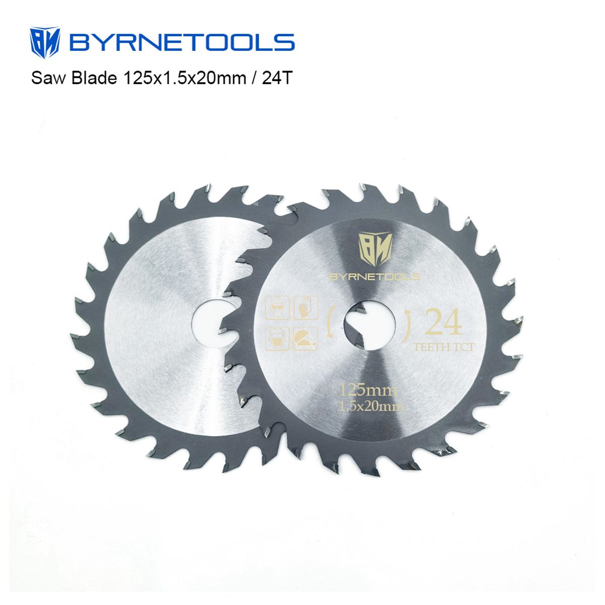 Byrne Multi Slot Blade Set Replacement Blades 120mm 24-tooth high-speed steel saw blades