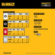 DEWALT MAXFIT ULTRA 1/4 in. Hex Steel Screwdriving Bit Set, 50-Piece (DWAUMF50SET)