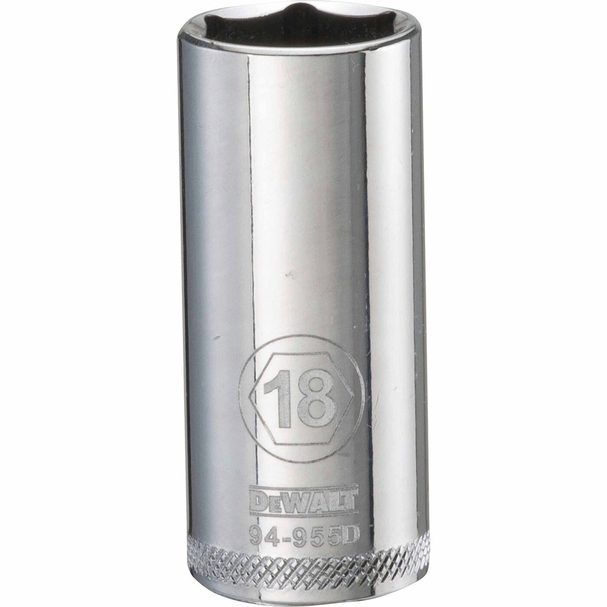 DEWALT 3/8-in. Drive 18 mm 6-Point Deep Socket, 1-Piece (DWMT94955OSP)