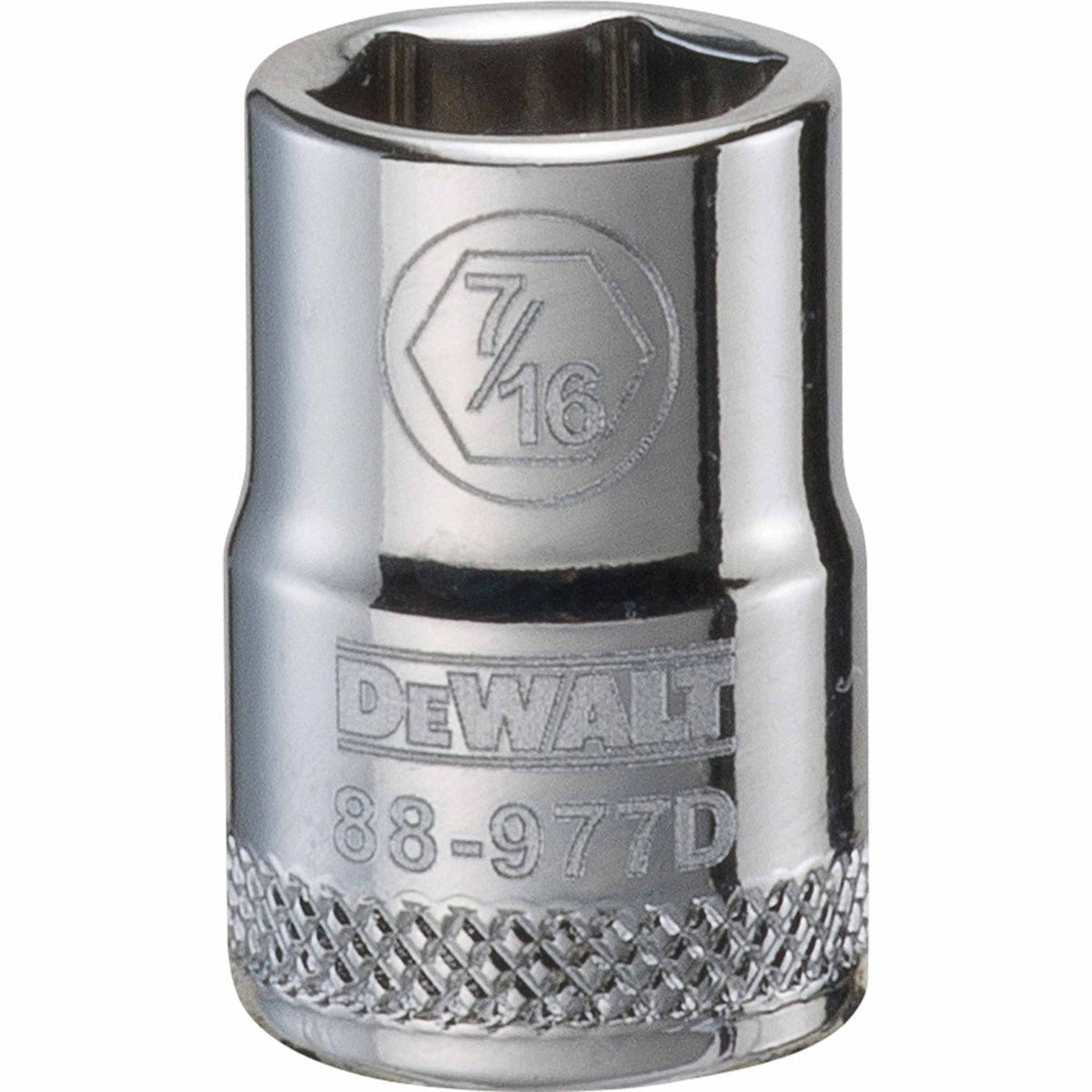 DEWALT 3/8-in. Drive 7/16-in. 6-Point Socket, SAE, Chrome Vanadium (DWMT88977OSP)
