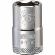 DEWALT 1/2 in. Drive 16 mm 6-Point Socket, 1-Piece (DWMT88738OSP)