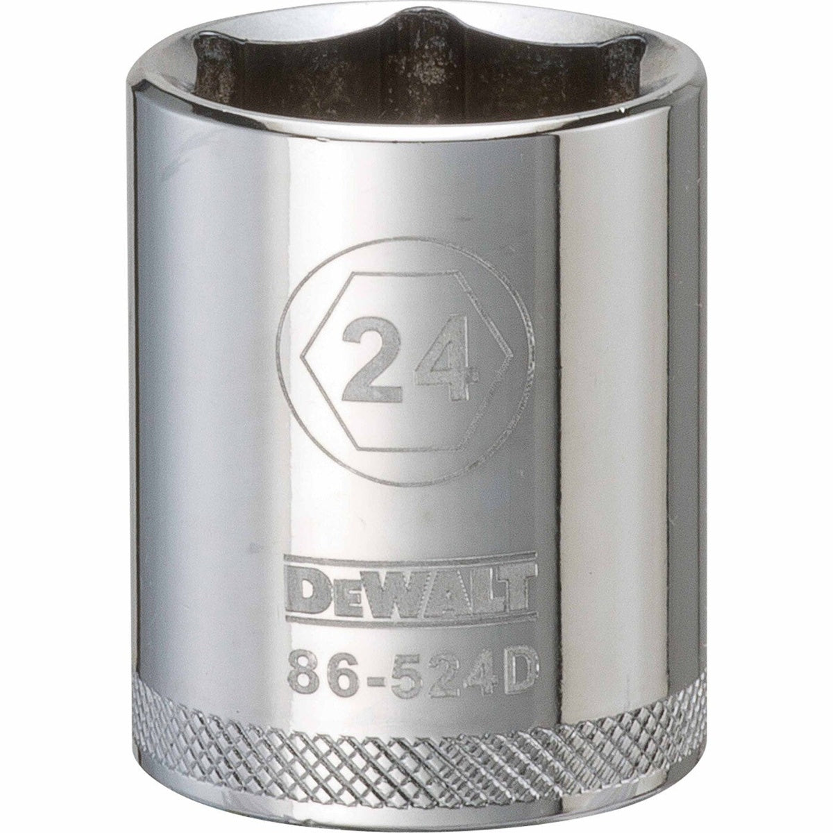 DEWALT 1/2-in. Drive 24 mm 6-Point Socket, 1-Pc. (DWMT86524OSP)