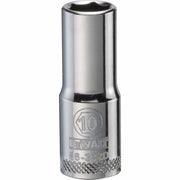 DeWalt 3/8-in. Drive 10 mm 6-Point Deep Socket for Mechanics, 1-Piece (DWMT86322OSP)
