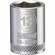 DEWALT 3/8-in. Drive 13 mm 6-Point Socket with Knurled Ring (DWMT86308OSP)