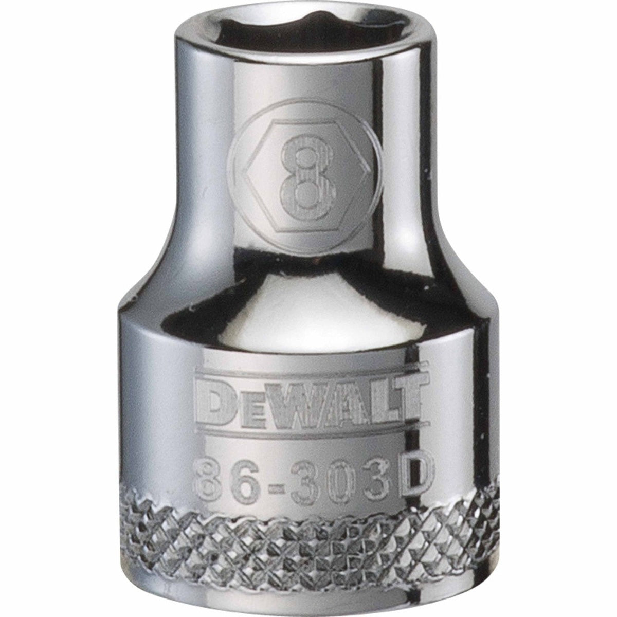 DeWalt 3/8-in. Drive 8 mm 6-Point Socket with Knurled Ring (DWMT86303OSP)