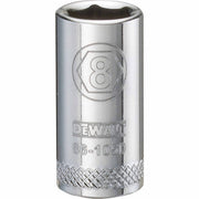 DEWALT 1/4 in. Drive 8 mm 6-Point Socket with Knurled Ring (DWMT86105OSP)
