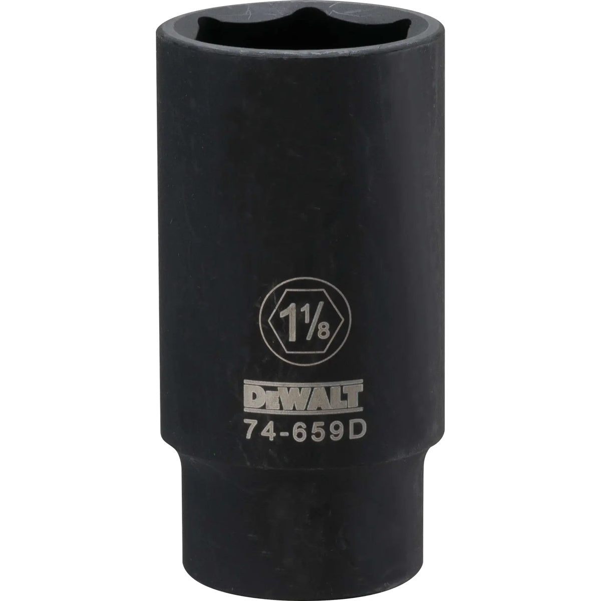 DEWALT 1/2-in. Drive 1-1/8-in. 6-Point Deep Impact Socket, SAE (DWMT74659OSP)