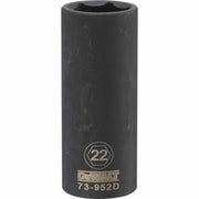 DeWalt 1/2-in. Drive 22 mm 6-Point Deep Impact Socket (DWMT73952OSP)