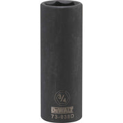 DEWALT 1/2 in. Drive 3/4 in. 6-Point Deep Impact Socket, SAE (DWMT73938OSP)