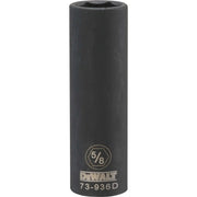 DEWALT 1/2-in. Drive 5/8-in. SAE Deep Impact Socket, 6-Point (DWMT73936OSP)