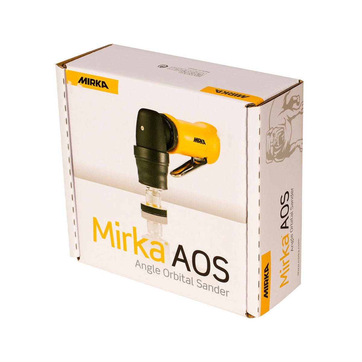Mirka AOS angle orbital sander retail packaging