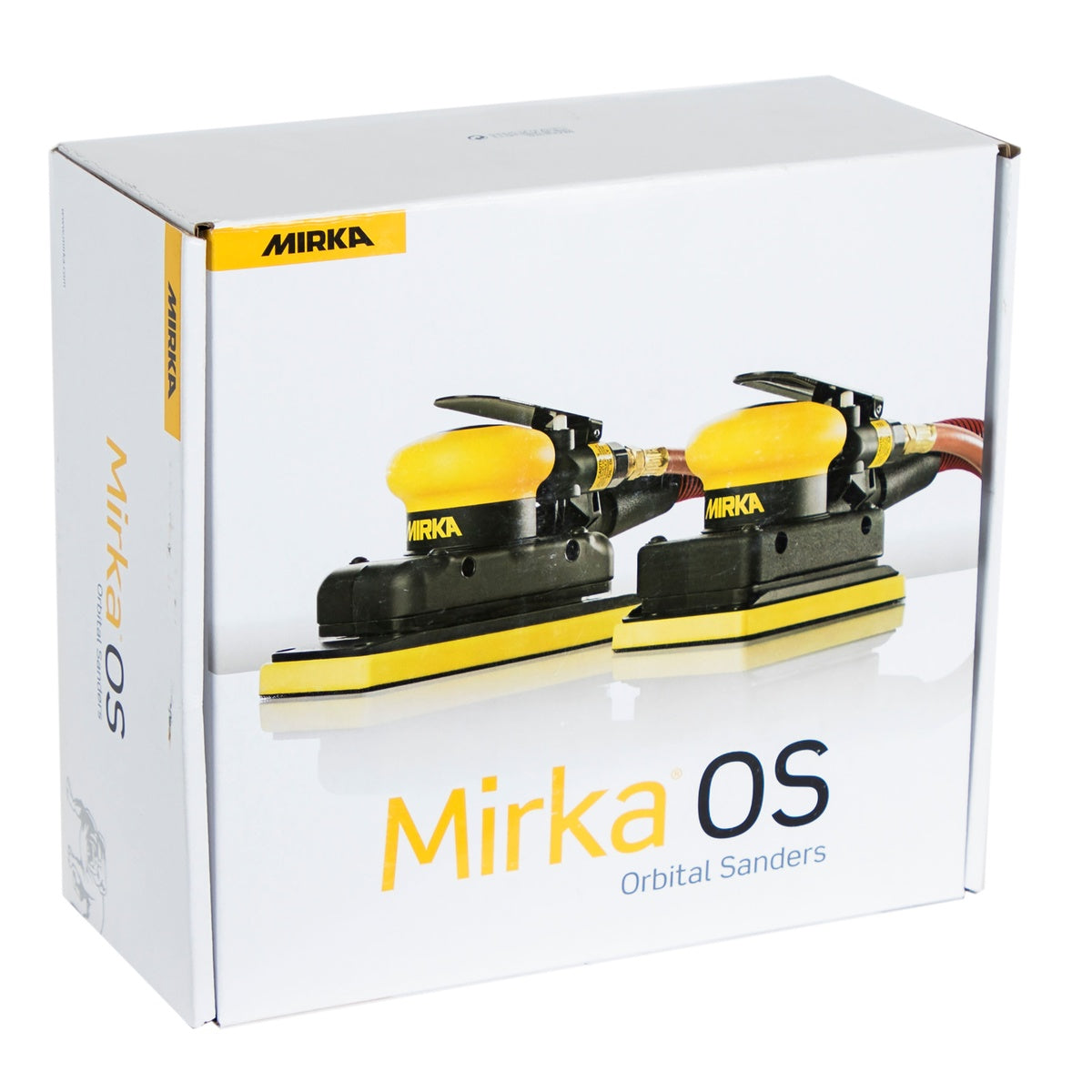 Mirka OS orbital sander retail box packaging