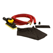 Mirka MR-38SGV 3-in. x 8-in. pneumatic orbital sander with hose, dust bag, and accessories