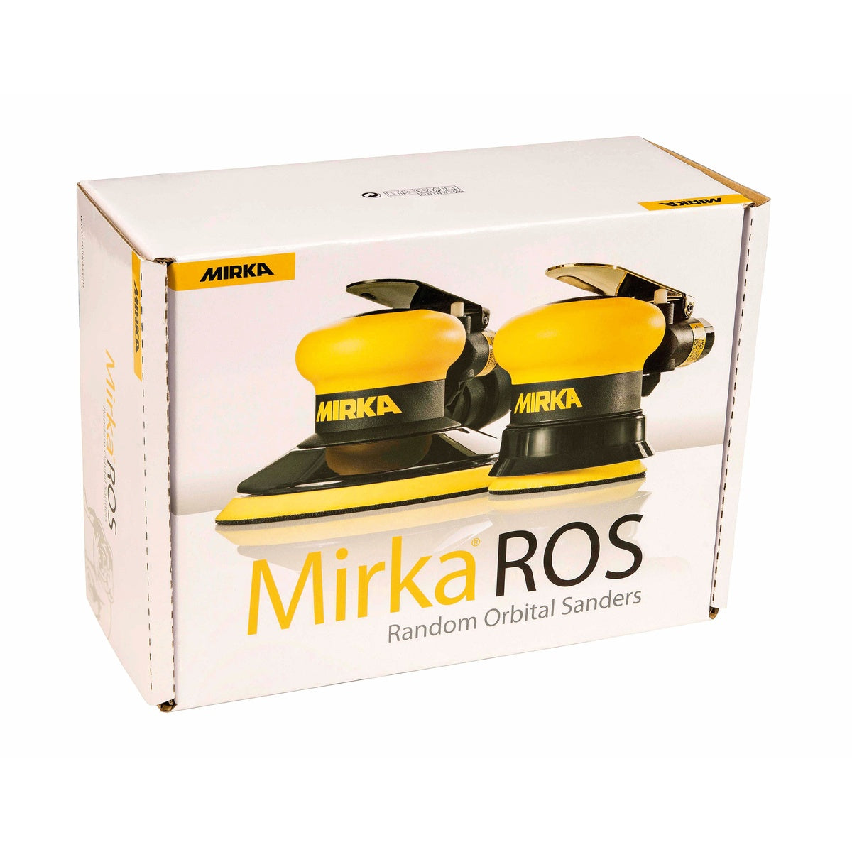Mirka ROS random orbital sander retail box packaging