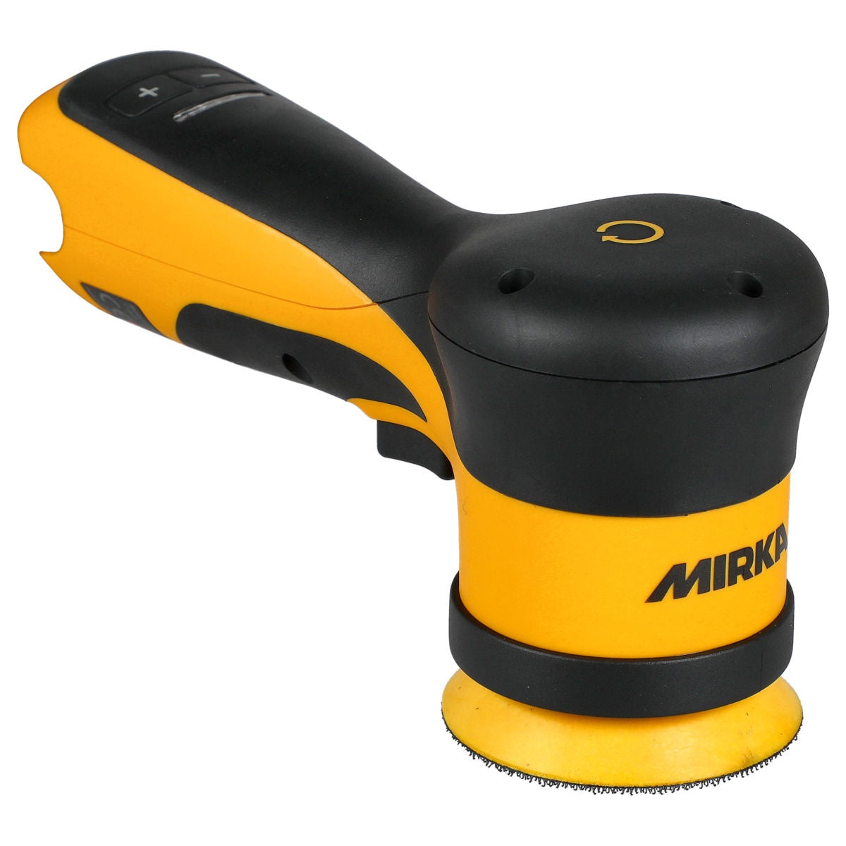 Mirka ARP300-B cordless 3-in. rotary polisher angled front view