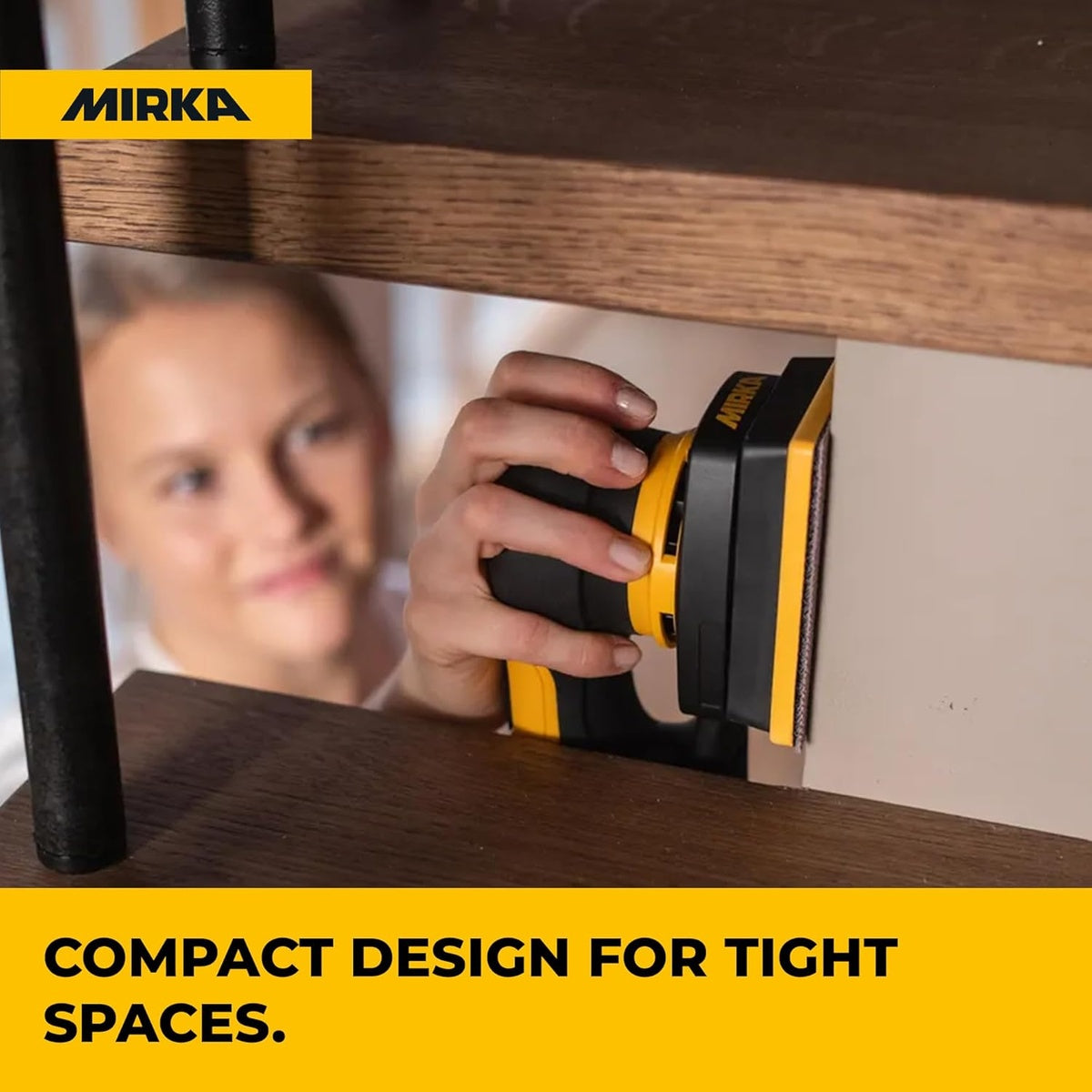 Mirka DEOS 343CV 3 x 4-in. Corded Orbital Sheet Sander for Detail Sanding (MID3430201US)