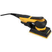 Mirka DEOS II 353X corded 3-in. x 5-in. orbital sander angled front view