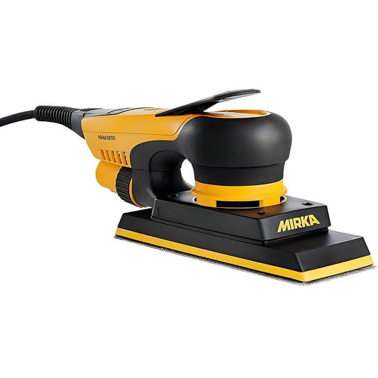 Mirka DEOS 383CV 3x8 In Sander rectangular random orbit sander for flat panel sanding and filler prep in finish work