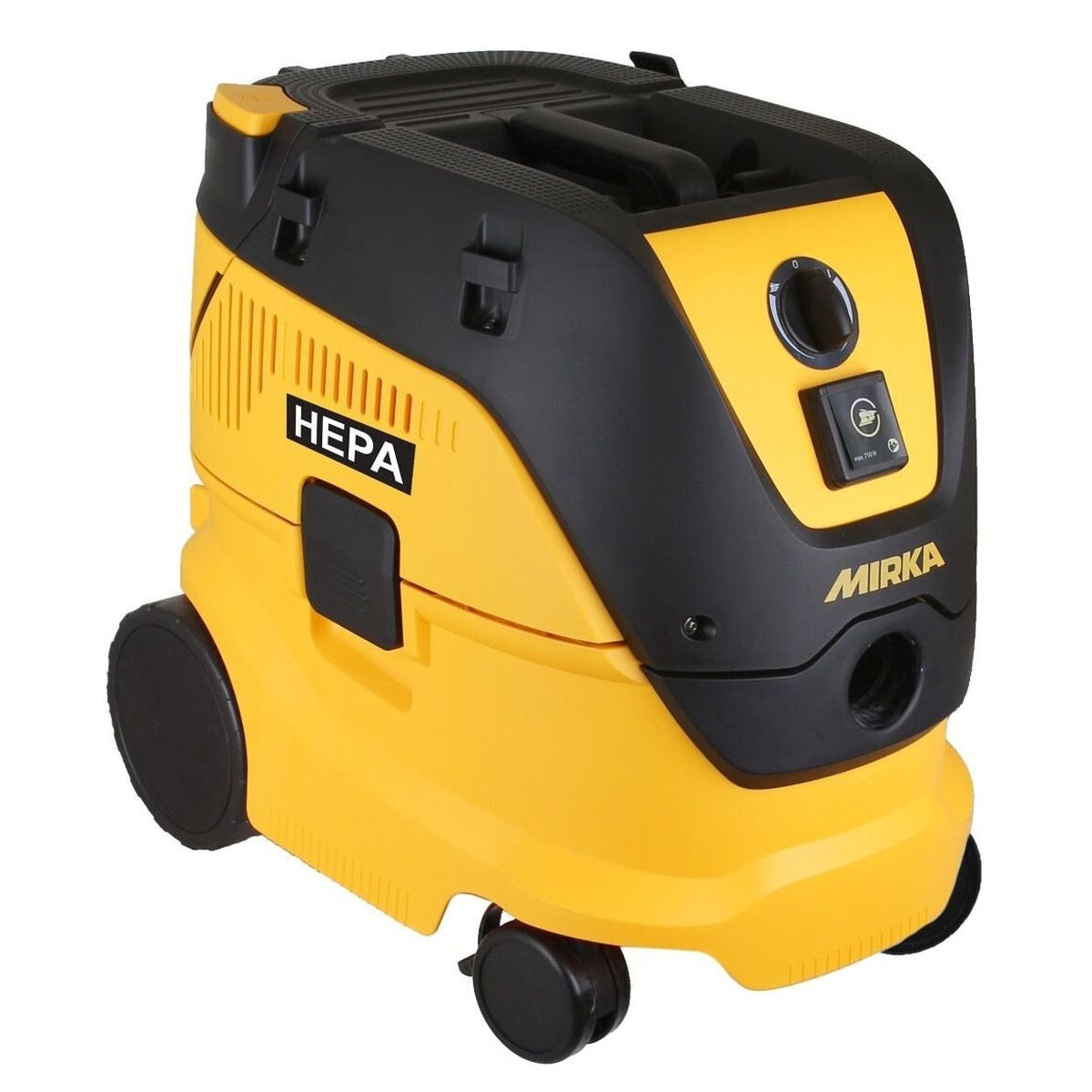 Mirka 120V 8-gal. HEPA dust extractor front angle view