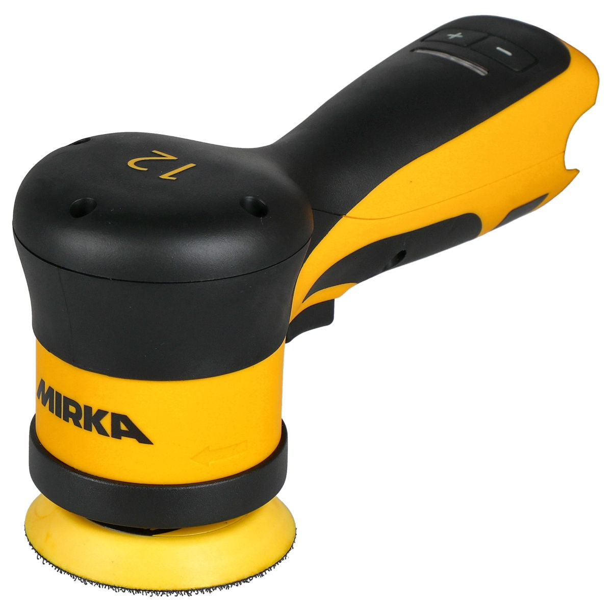 Mirka AROP312-B cordless random orbital polisher rear angle view