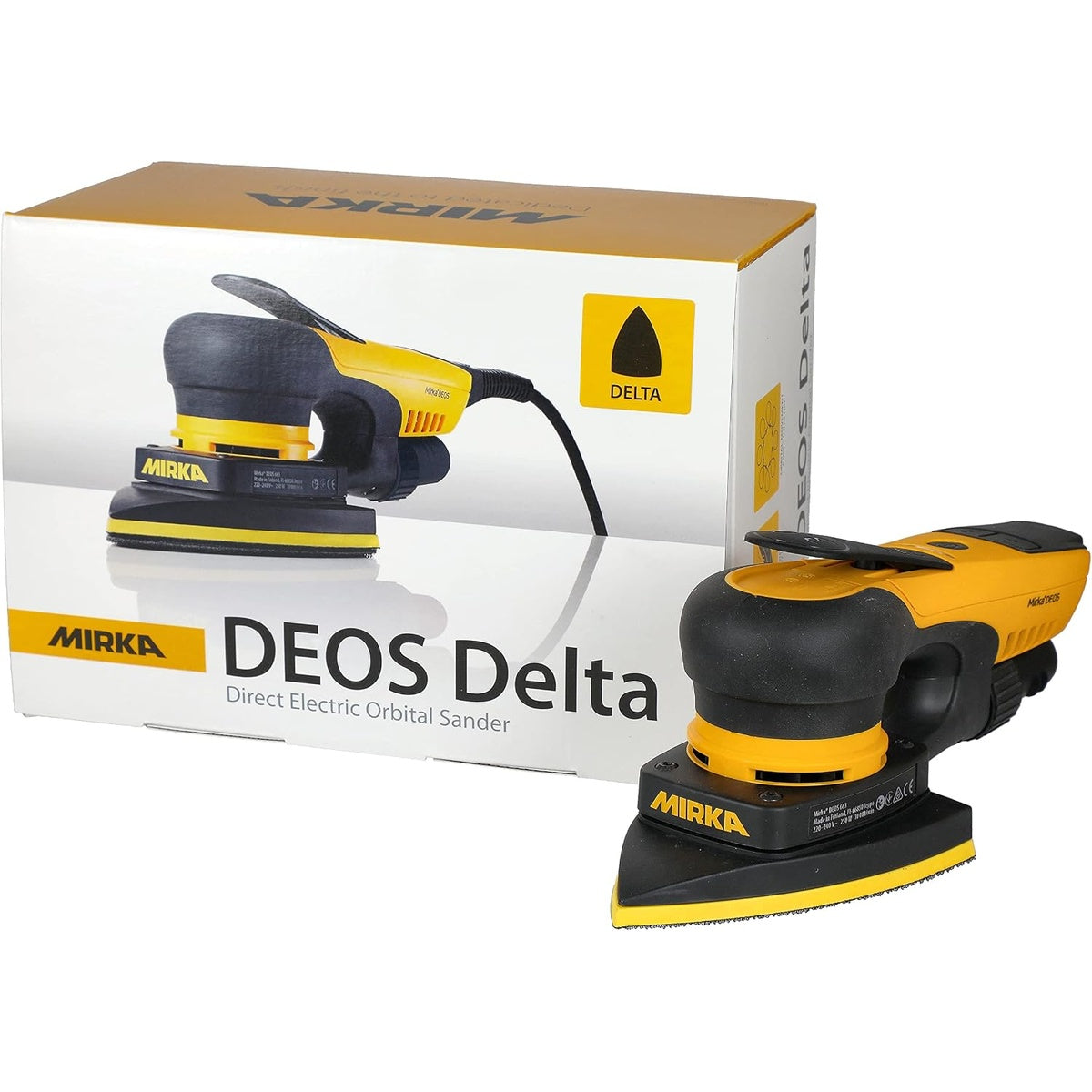 Mirka DEOS Delta corded orbital detail sander with retail box