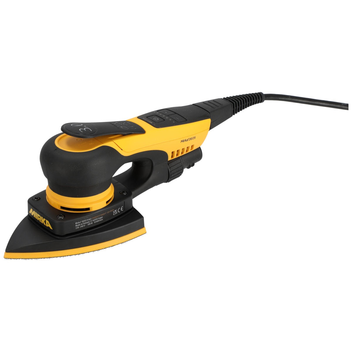 Mirka DEOS II 663X 4-in. x 6-in. x 6-in. 3.0 mm Corded Delta Orbital Sander for Corners and Profiles (MID6634044US)