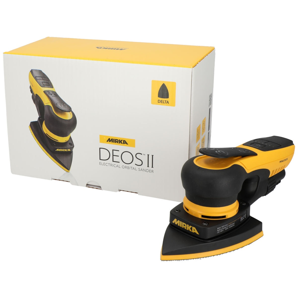 Mirka DEOS II 663X 4-in. x 6-in. x 6-in. 3.0 mm Corded Delta Orbital Sander for Corners and Profiles (MID6634044US)