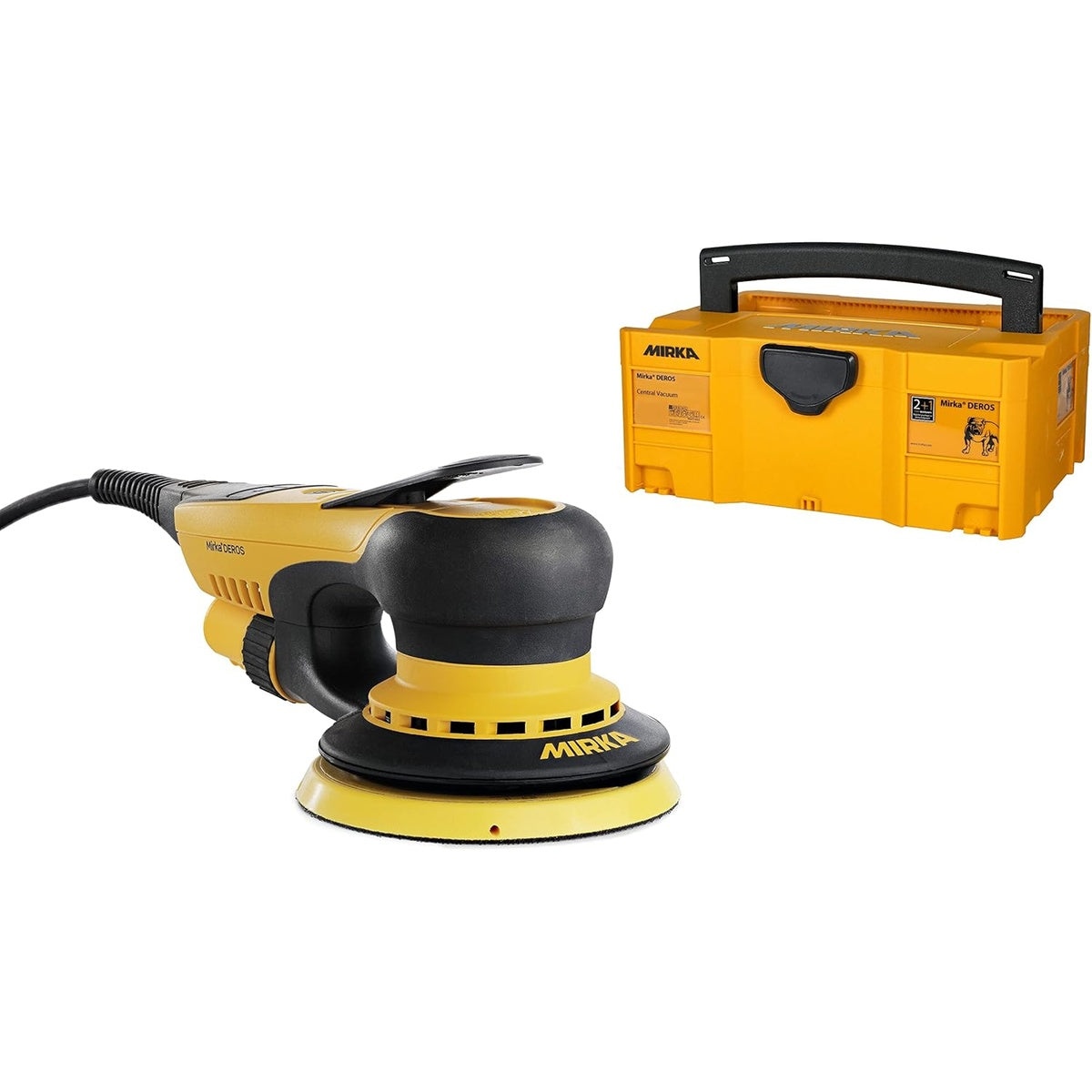 Mirka DEROS 550CV 5-in. corded random orbital sander with carrying case