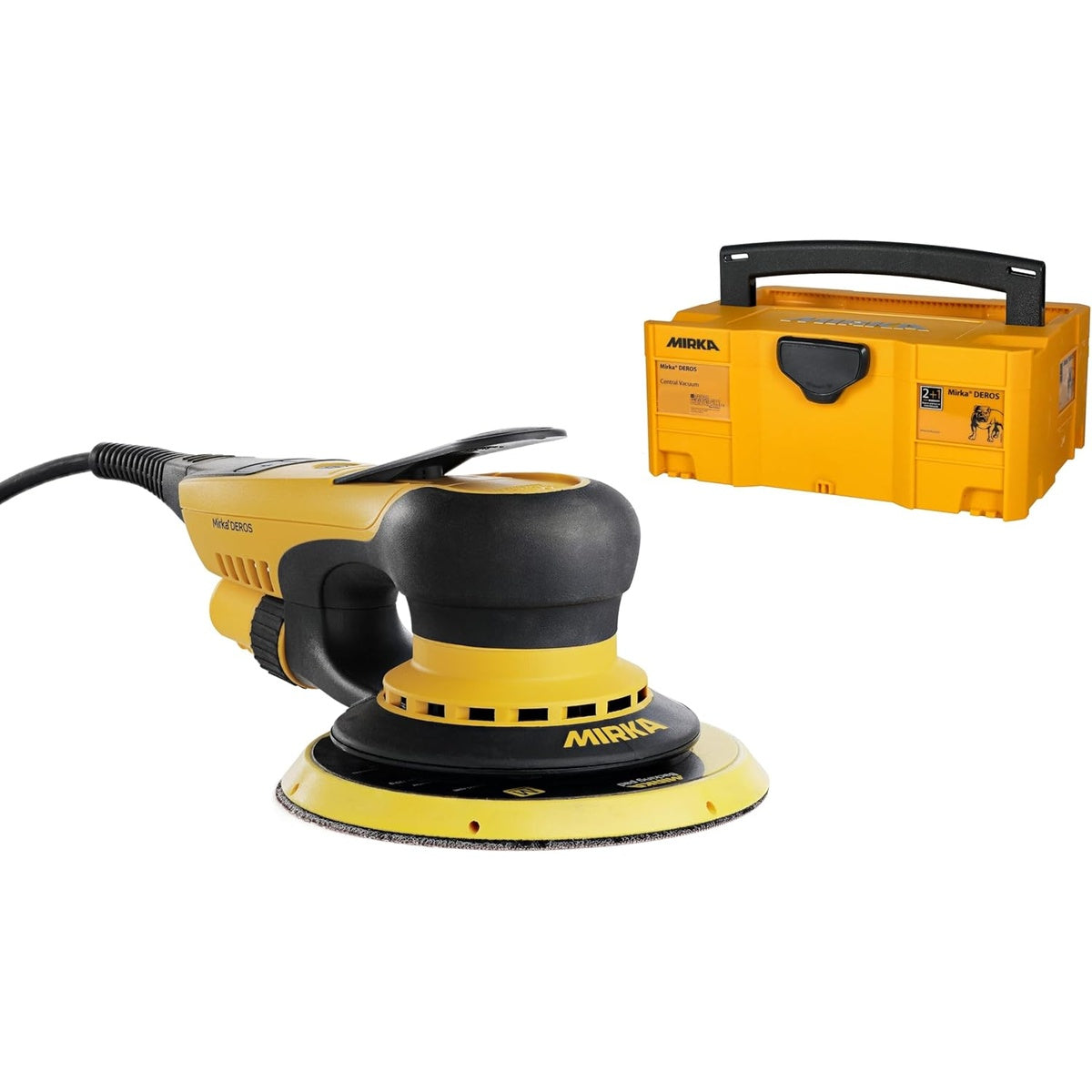 Mirka DEROS 6-in. corded random orbital sander with carrying case