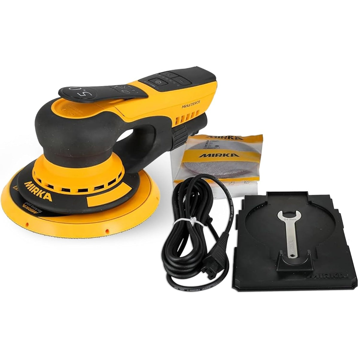 Mirka DEROS II 650 6-in. 110V Corded Random Orbital Sander with Case, 5.0mm Orbit (MID65040CAUS)