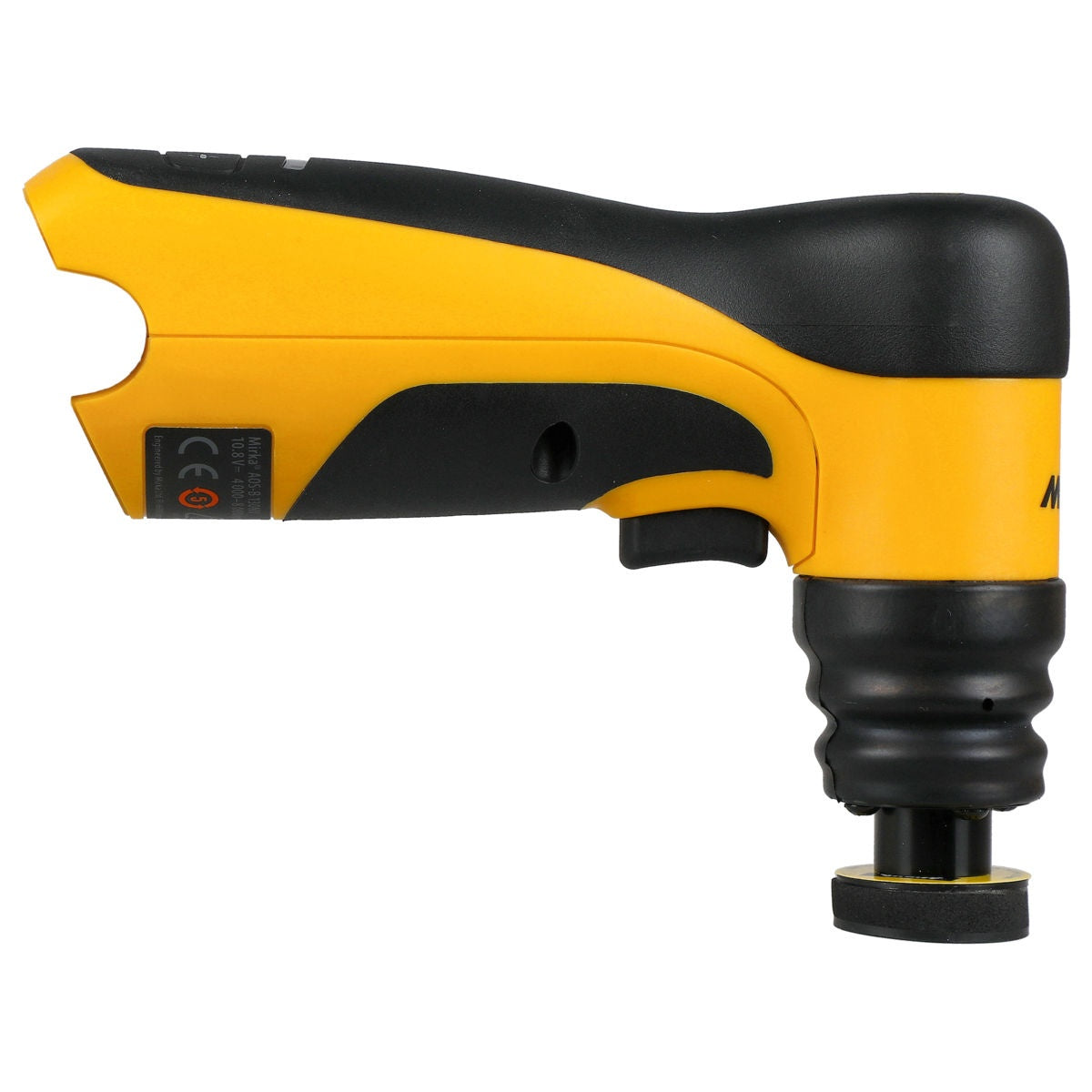 Mirka AOS130-B cordless angled orbital sander right side profile