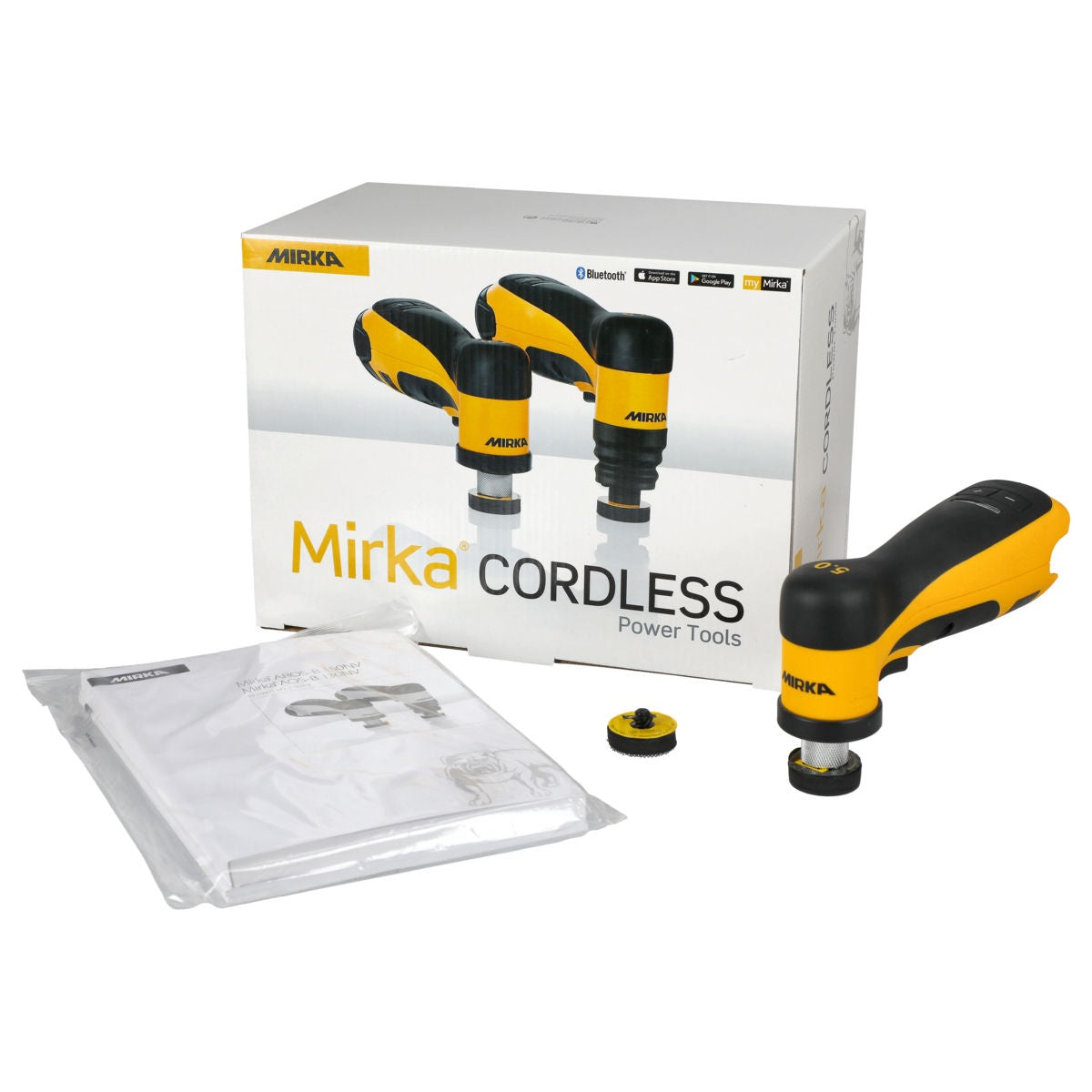 Mirka AROS150-B 12V 1.25-in. Angled Cordless Random Orbit Sander, Tool Only (AROS150-B)