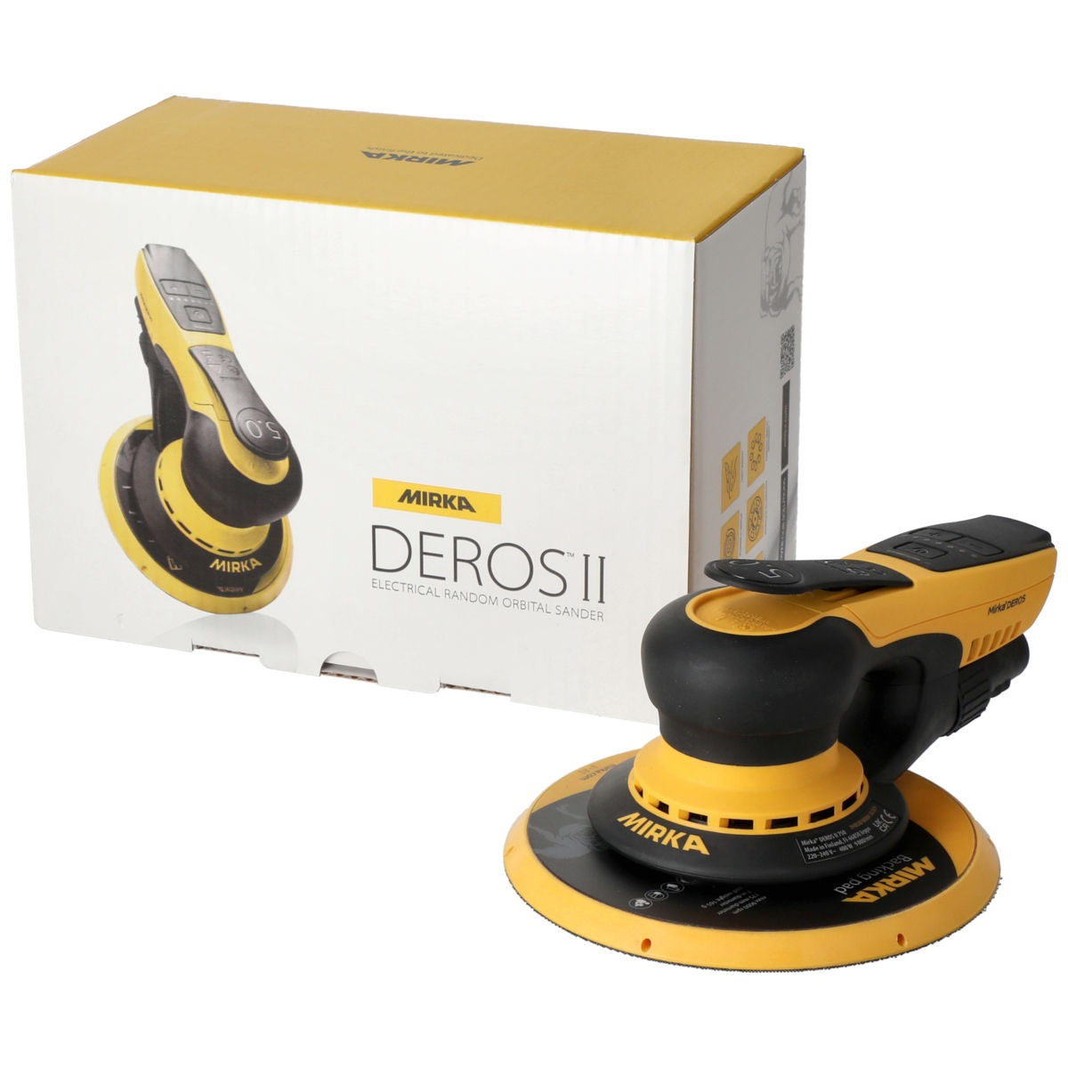Mirka DEROS II 750X 7-in. random orbital sander with retail box